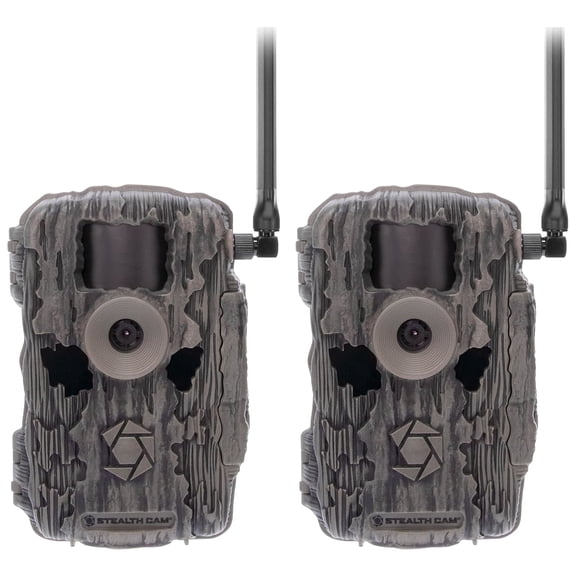 Stealth Cam Fusion Max 36MP Cellular Trail Camera 2 Pack, 1080p HD Video, Dual SIM, 16GB Memory, Infrared, Weatherproof (STC-FXWTX-2PK)