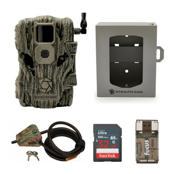 Stealth Cam Fusion X 26MP Trail Camera Super Security Bundle