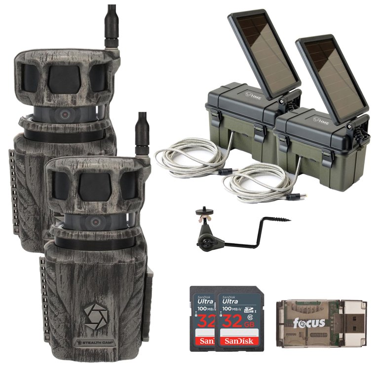 Stealth Cam Sol Pak Solar Battery Pack – 12V Solar Panel For Outdoor Cameras & Gear