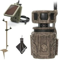 Stealth Cam Revolver 36MP Trail Camera with 1080P HD Video at 30 FPS, 0.4 Sec Trigger Speed, 360 Panoramic View, Built-in GPS, Verizon/AT&T Cellular, Solar Panel, Mounting Post, & Cloth 1PK