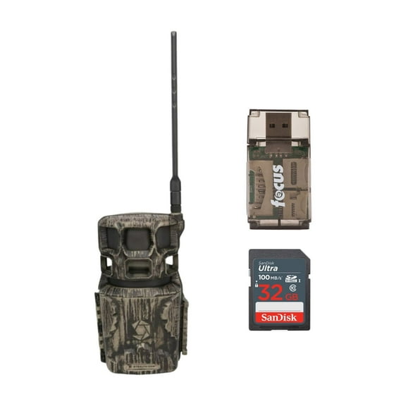 Stealth Cam Revolver Pro 2.0 360-Degree 40MP Cellular Camera 1440p Video Resolution (Brown) Bundle with Memory Card and SD Reader (3 Items)