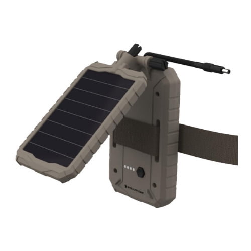 Stealth Cam Solar Battery Pack, 5,000 mAh Li-ion, 12V Solar Panel, Trail Camera Accessory, 10.95"