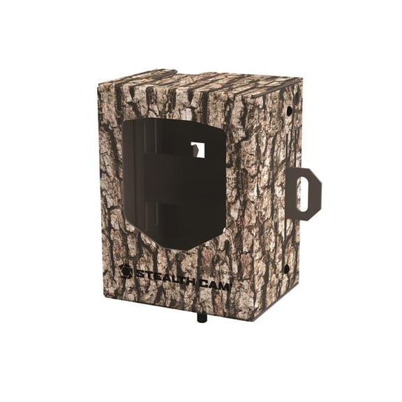 Stealth Cam Large Security Box, Camo, Heavy-Duty Steel, Weather-Resistant, Lock-Ready, Trail Camera Accessory (STC-BB-LG-CMO)