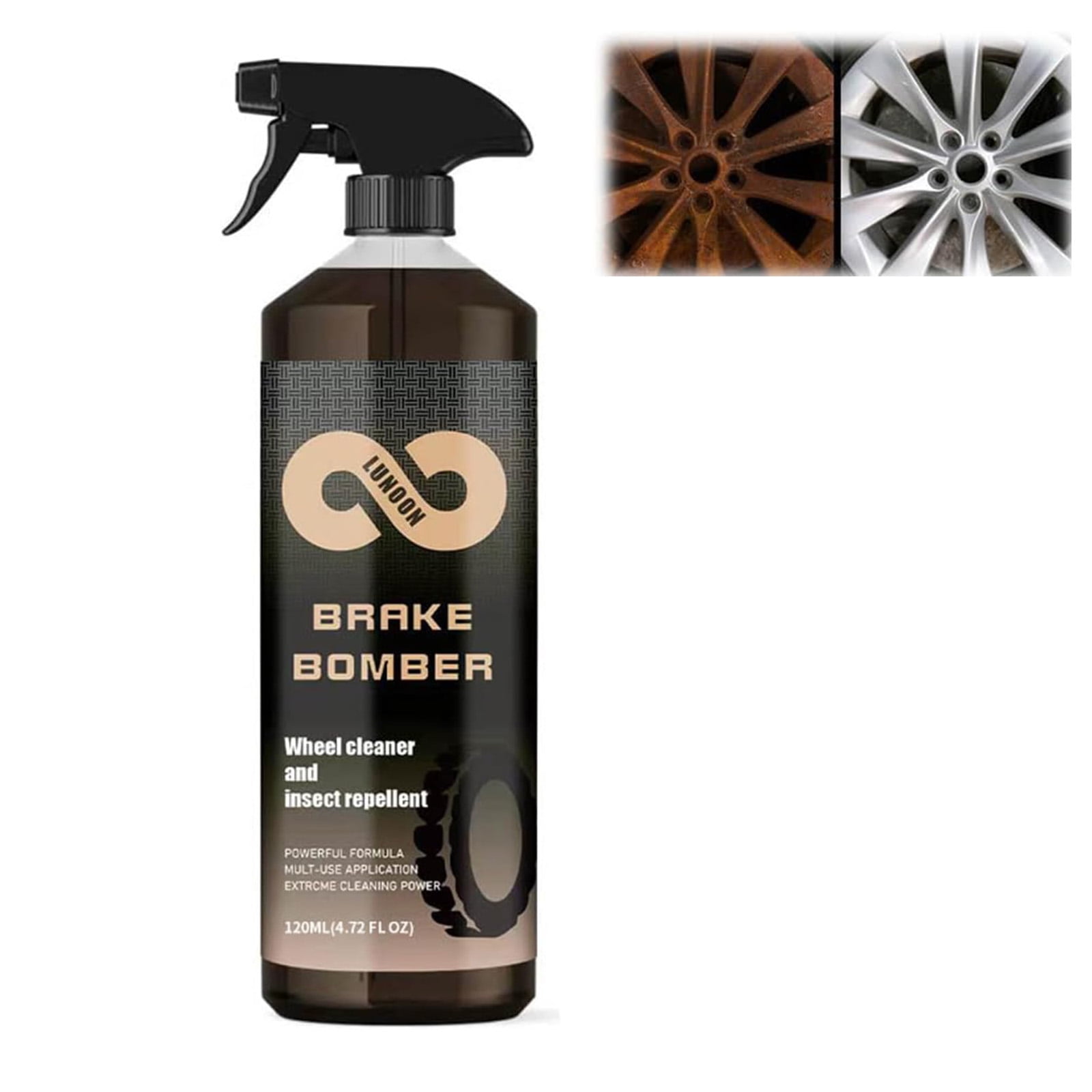 Stealth Garage Brake Bomber: Non-Acid Wheel Cleaner, Perfect for Cleaning  Wheels and Tires, Rim Cleaner & Brake Dust Remover, Safe on Alloy, Chrome