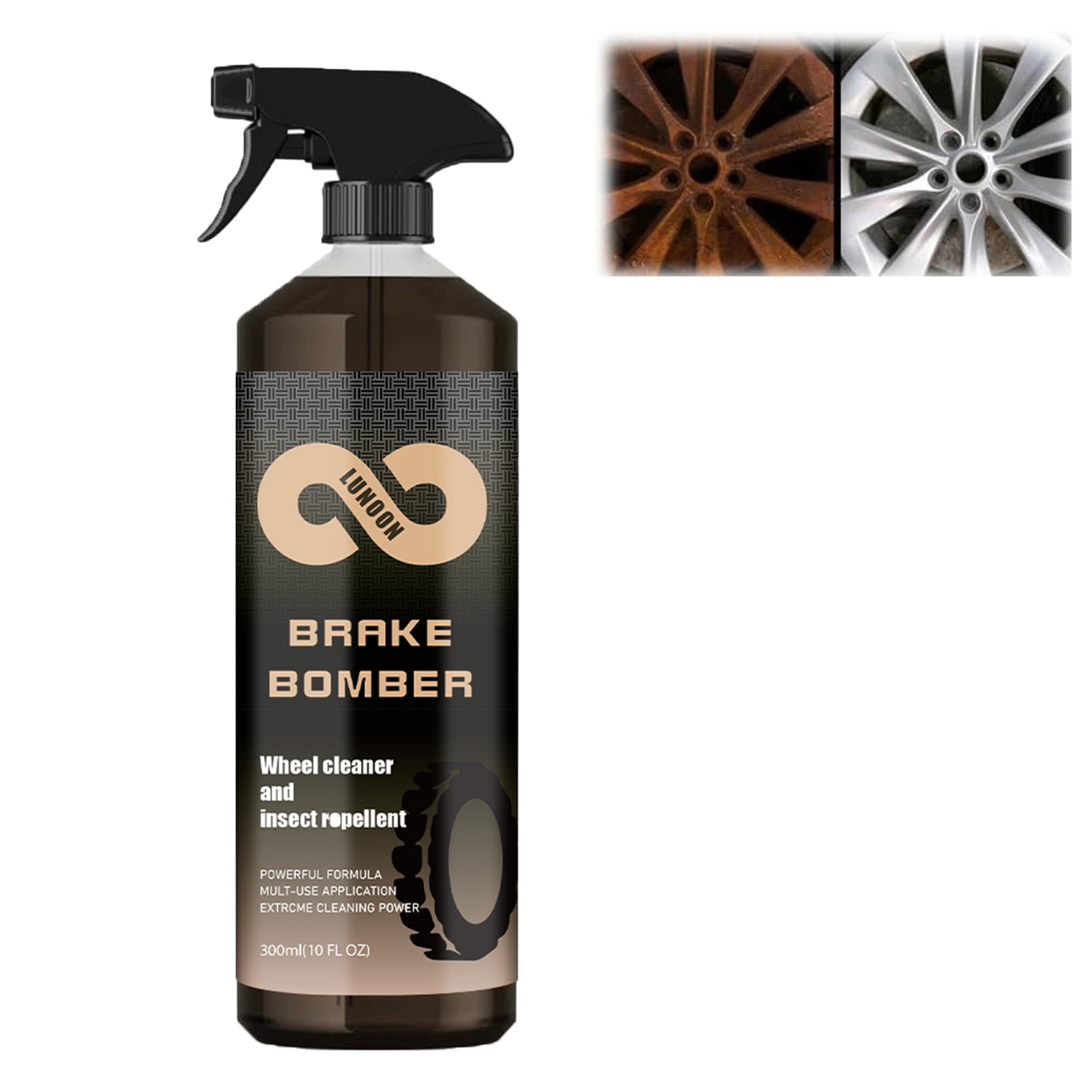 Stealth Garage Brake Bomber: 120ml Non-Acid Wheel Cleaner, Perfect for Cleaning Wheels and Tires, Rim Cleaner & Brake Dust Remover, Safe on Alloy
