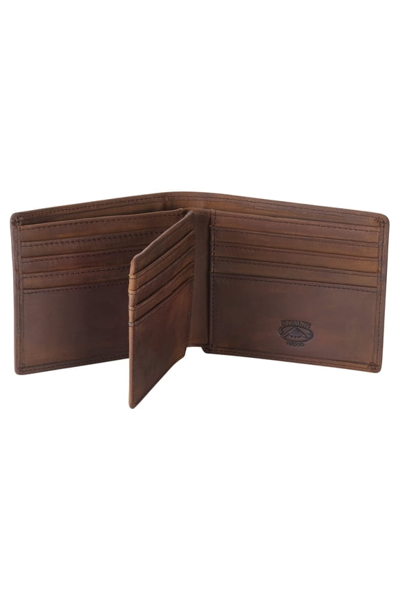 Leather Bifold Wallet for Men With ID Window and RFID Blocking A101