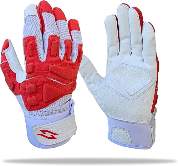 Stealth Padded Football Lineman Gloves – White, Battle College Lineman, Be a Villain Not a Joker with Padded Stealth Football Gloves with Padded Protection, Youth, Kids, Men, Boys, Small to XXL Sizes