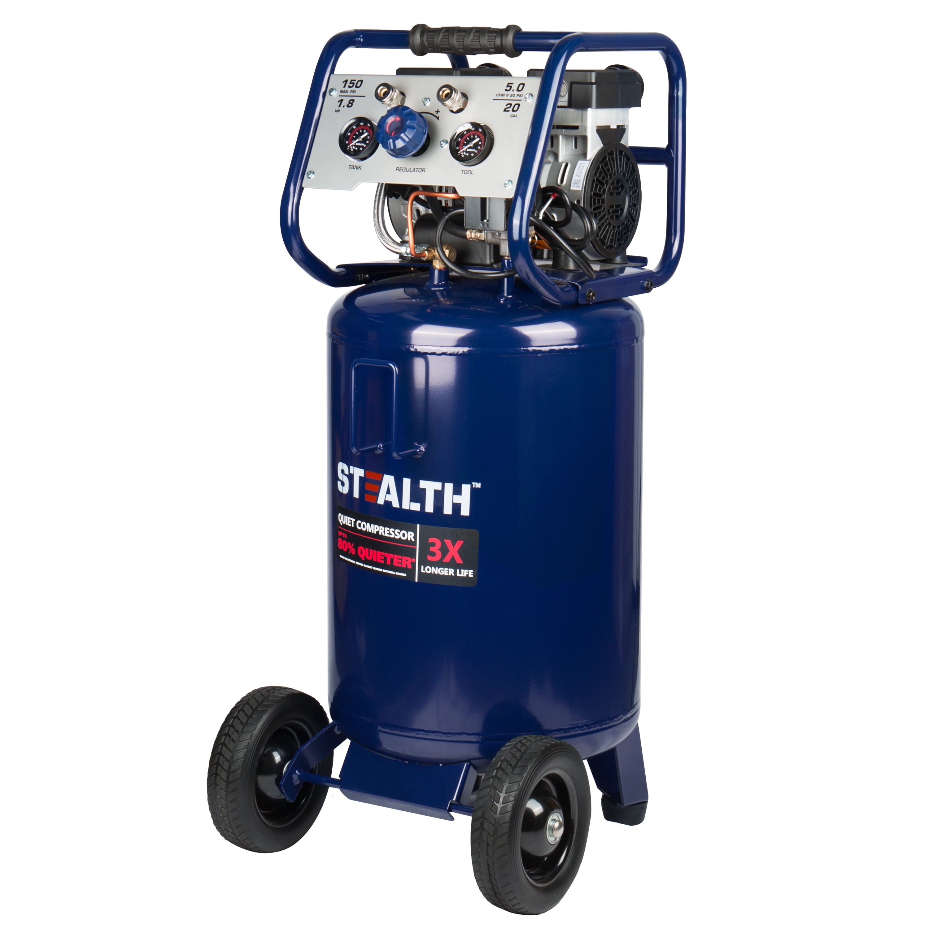 Stealth Professional 20 Gal. 150 PSI 2 Portable Vertical Electric Air Compressor