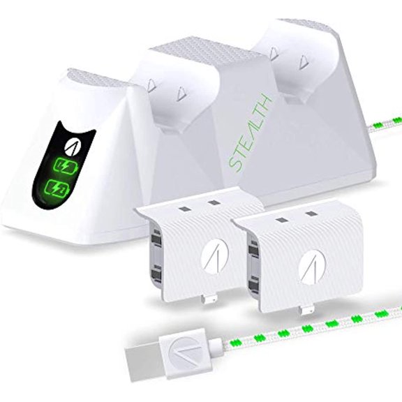 Stealth Sx-C100 X Twin Charging Dock for Xbox Series X/S - White (Xbox Series X)