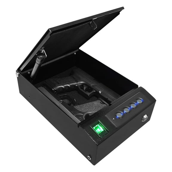 Stealth Top Vault TV1 Top Opening Biometric Quick Access Finger Print Gun Safe, Pistol Safe, Handgun Safe