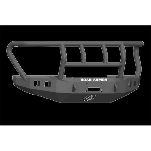 Stealth Wide Fender Front Winch Bumper with Titan II Guard for 2017-2020 Ford F-250, Texture Black