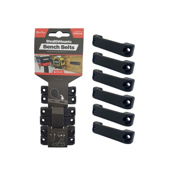 Stealthmounts Bench Belt 6Pk Black