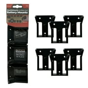 StealthMounts Battery Mount Milwaukee M18 Black 6 Pack