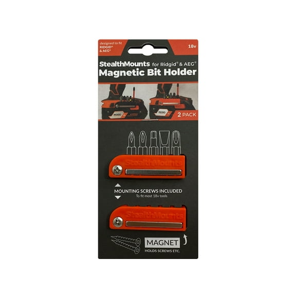 StealthMounts Bit Holder for AEG/Ridged Orange 2 Pack