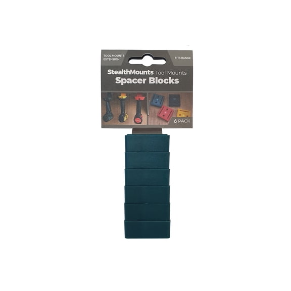 StealthMounts Tool Mount Spacers in Blue, 6 per Pack