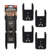 أداة StealthMounts متوافقة مع Ridgid / AEG 18v ، أسود ، 4 لكل عبوة ، منظم الأدوات.