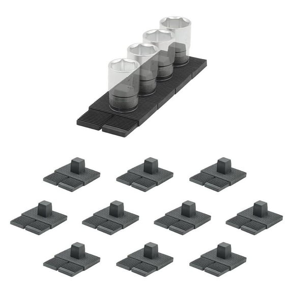 Stealthmounts 1/2 Inch Tpe Drawer Hive Socket Holder, Black, 10 Pieces