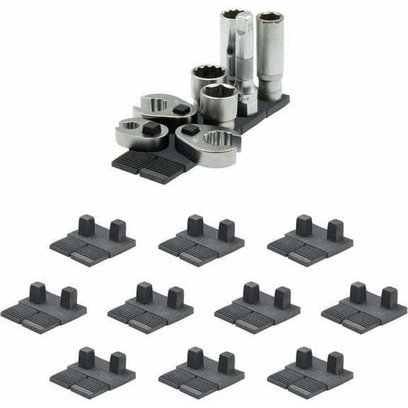 Stealthmounts 3/8 Inch Tpe Drawer Hive Socket Holder, Black, 10 Pieces