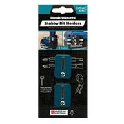 Stealthmounts Abs Plastic Blue Stubby Magnetic Bit Holder 2 Pack