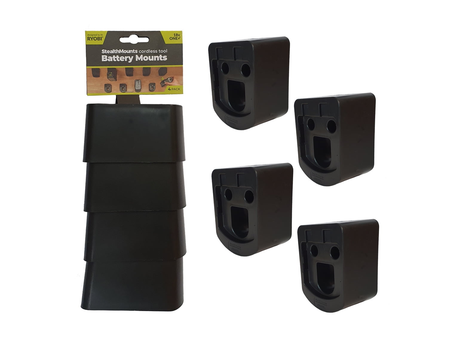 Battery mounts StealthMounts 18V / 20V Stanely, Black+Decker