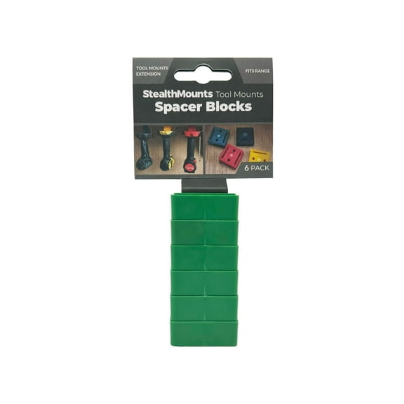 Stealthmounts Tool Mount Spacer 6Pk Green