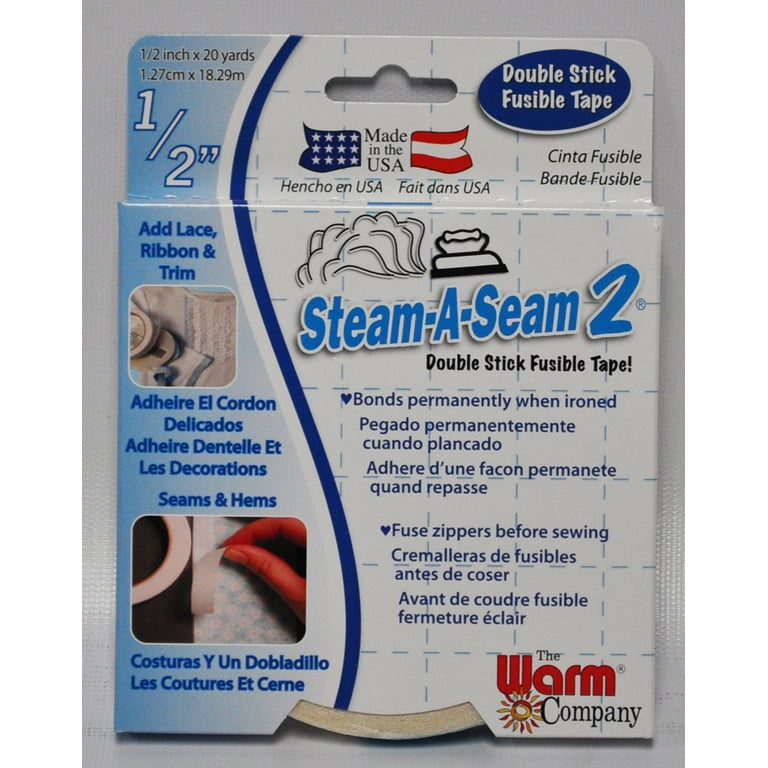  Warm Company Steam-A-Seam 2 Double Stick Fusible Tape 1/2X20  Yards : Arts, Crafts & Sewing