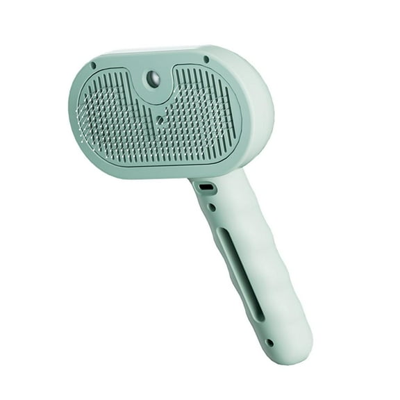 Steam Brush 3-in-1 Self-Cleaning Pet Brush for Pets, Green