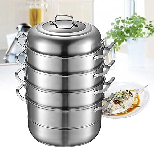 Steam Canner, Food Steamer Pot, 304 Stainless Steel Steamer Stackable ...