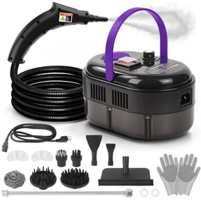 Steam Cleaner – 15s Heat-Up 2500W Handheld Steamer with 3-Level Adjustable Handle 1.6L Tank & 16 Accessories