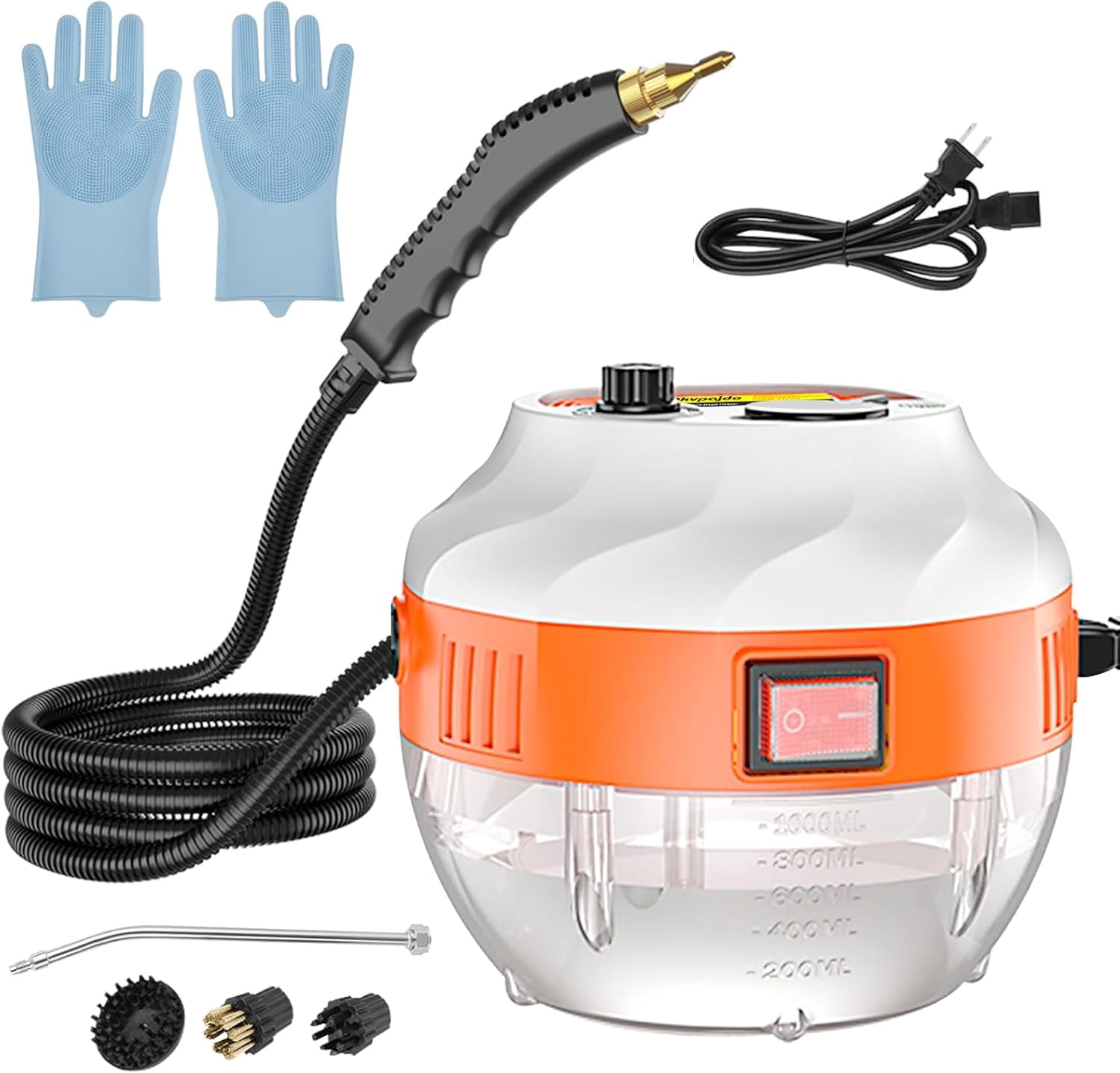 Steam Cleaner, 2500W High Temperature Pressurized Steam Cleaner with 3 ...
