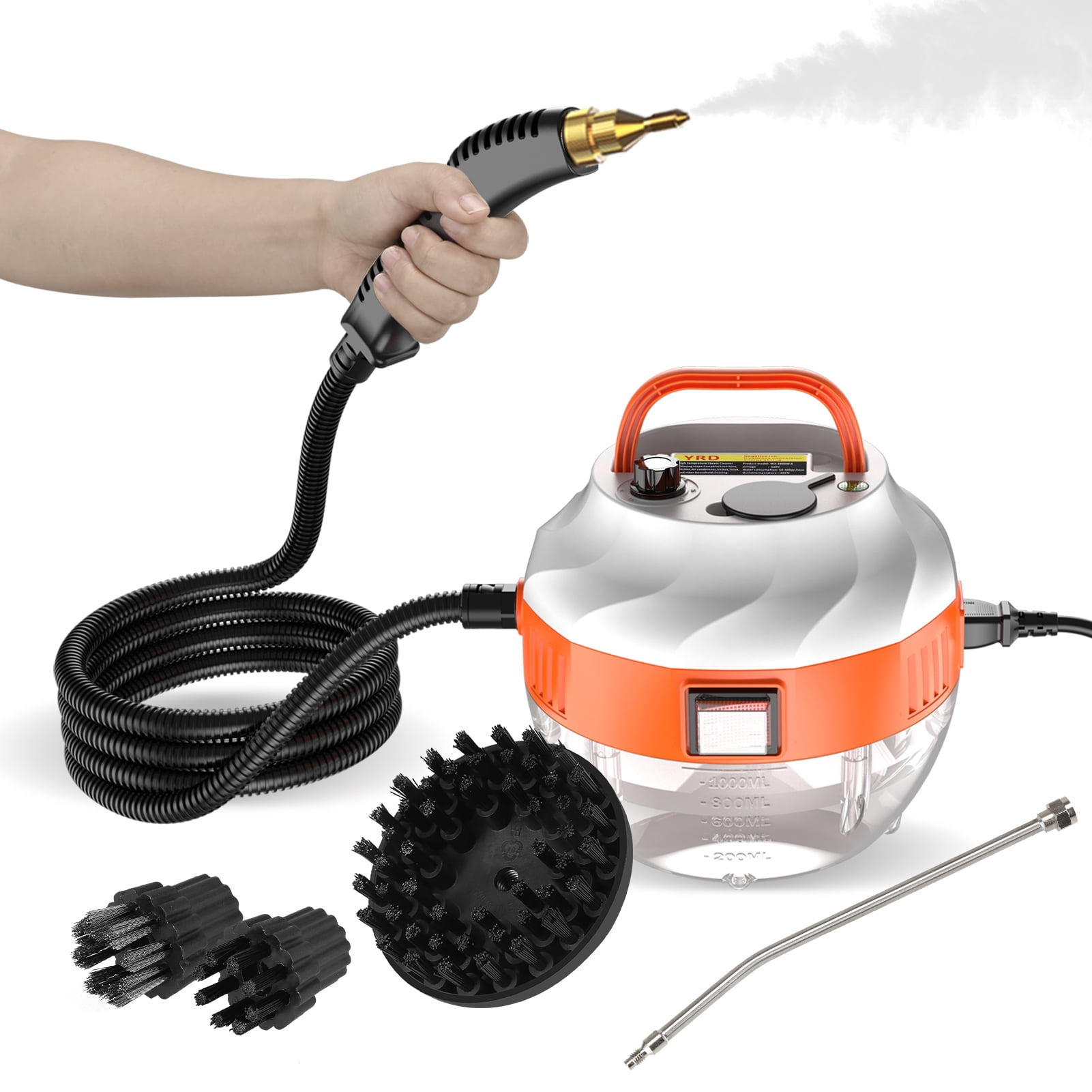 Black Steam Cleaner Machine Vapor Cleaning Engine High Temperature