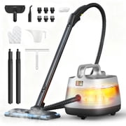 Steam Cleaner, Steamer with 21 Accessories, Portable Multipurpose Steam Cleaner for Car, 5 Mins Heating with 1.5L Tank, Heavy Duty Steam Cleaner Carpet and Upholstery, Floors, Tiles, Car