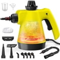 thumbnail image 1 of Steam Cleaner - Handheld Steam Cleaner with 12Pcs Accessories & Safety Lock, Pressurized Handheld Steam Cleaner for Home, Tile, Windows, Bathrooms, Kitchens, Grease, Car, Yellow, 1 of 4