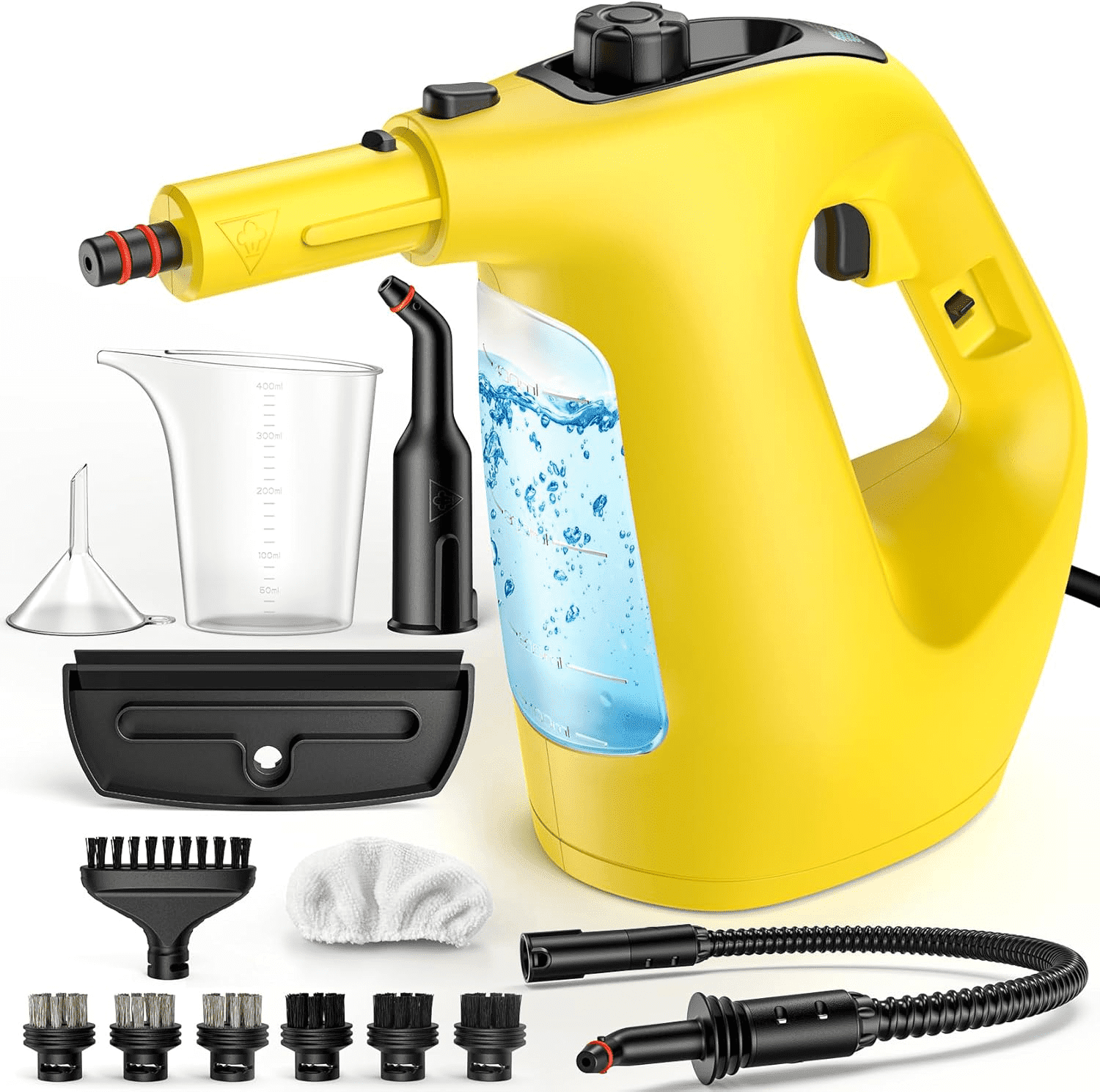 Steam Lock Device Homitt Steam Cleaner, Handheld Steamer, 1400W High Temp Multipurpose ...