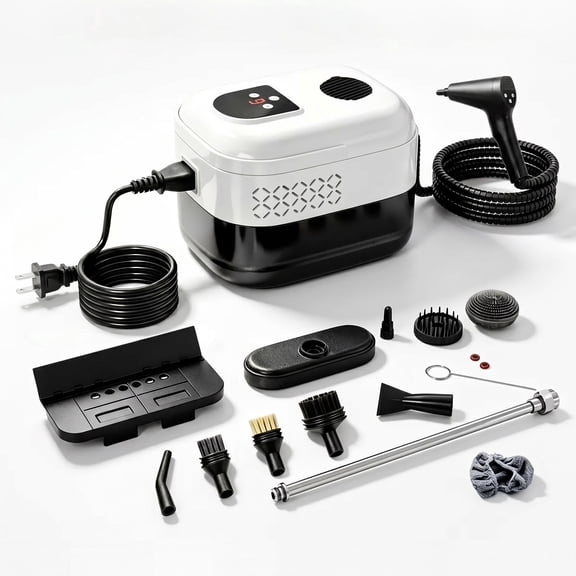 Steam Cleaner for Home, Level 6 Adjustable Portable Steamer for Cleaning with 14PCS Accessories, Multi-Surface Cleaning Machine for Home, Car, Kitchen, Floor.(WHITE)