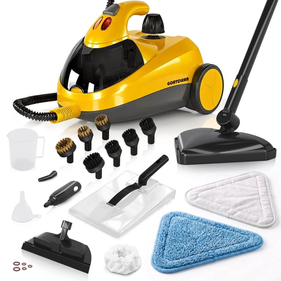 Steam Cleaner for Home, Multipurpose Chemical-Free Pressurized Steamer, 22 Accessories & 50 fl oz Large Tank, Deep Cleaning for Tile, Grout, Bathroom, Kitchen, Carpet & Upholstery