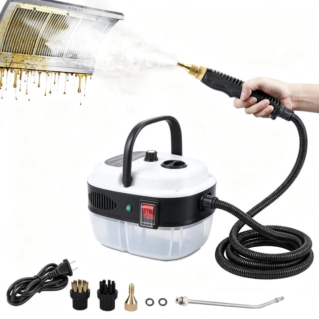 Steam Cleaner, Portable 2500W Steamer for Cleaning with 3pcs Brush ...