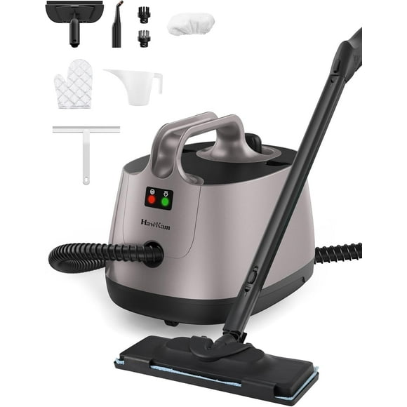 Steam Cleaner, Portable Multipurpose Steam Cleaner for Car, 5 Mins Heating with 1.5L Tank, 21 Accessories, Heavy Duty Steam Cleaner Carpet and Upholstery, Floors, Tiles, Car