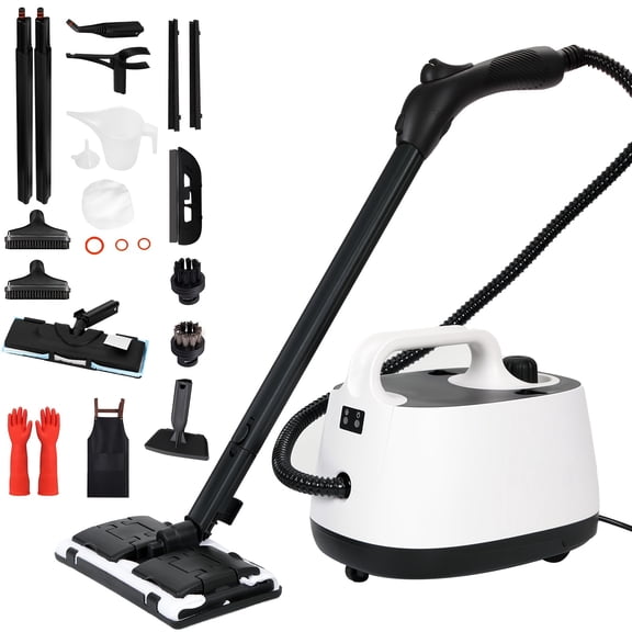 Steam Cleaner, Powerful Multipurpose Handheld Steam Mop for Home Use, 21 Attachments, Heavy Duty Steamer for Carpets, Floors, Cars, Tiles, Crack Cleaning, Turquoise