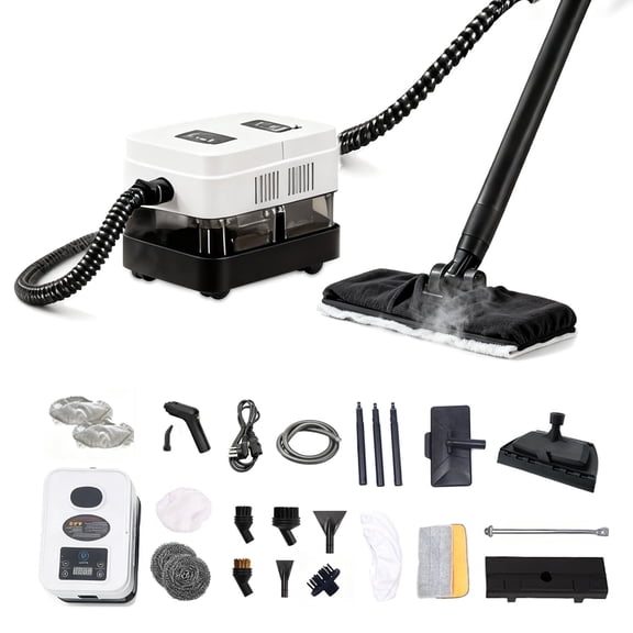 1500W Handheld Steam Cleaner,High-Pressure Fast Heating & Portable Steam Mop for Home , Bathrooms, Car Interiors Eliminates Pet Hair, Allergens, Stubborn Grime