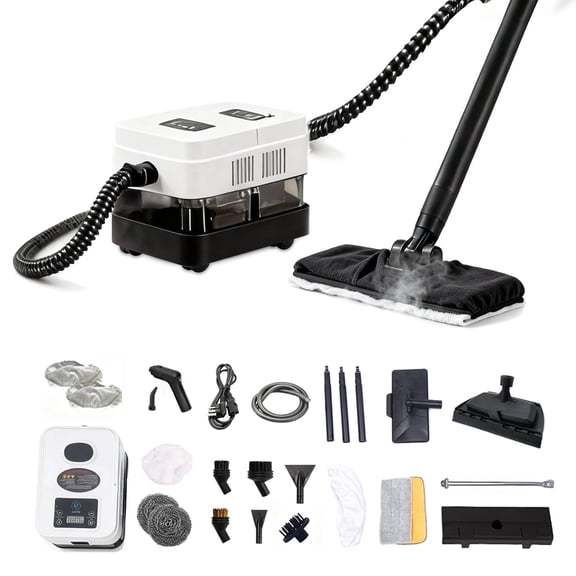 1500W Handheld Steam Cleaner,High-Pressure Fast Heating & Portable Steam Mop for Home , Bathrooms, Car Interiors Eliminates Pet Hair, Allergens, Stubborn Grime
