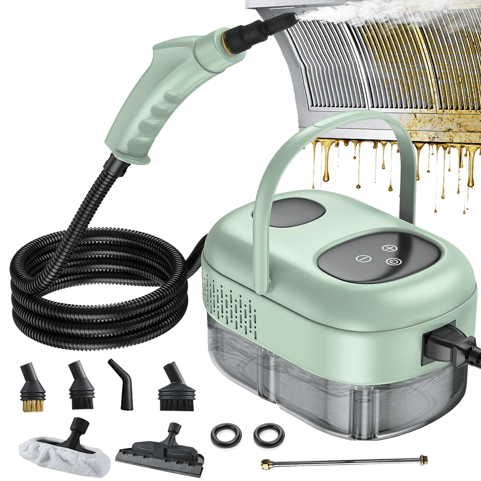 JMDLWZ Steam Cleaner 2500W High Pressure Handheld Steamer for Cleaning Portable Steam Cleaner for Home Use High-Temperature Steamer Cleaner for Car Detailing, Kitchen, Bathroom, Grout and Tile