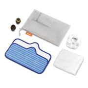 Dupray 6-Piece Steam Cleaning Pack Additional Accessory Pack for Neat Steam Cleaner Includes Small Brushes Micro Fiber Cloths More and Felt Accessory Bag All Essentials