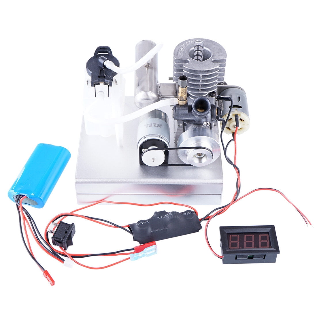Modified Generator Steam Engine Model Kit That Works, Level 15 Methanol Engine DIY ...