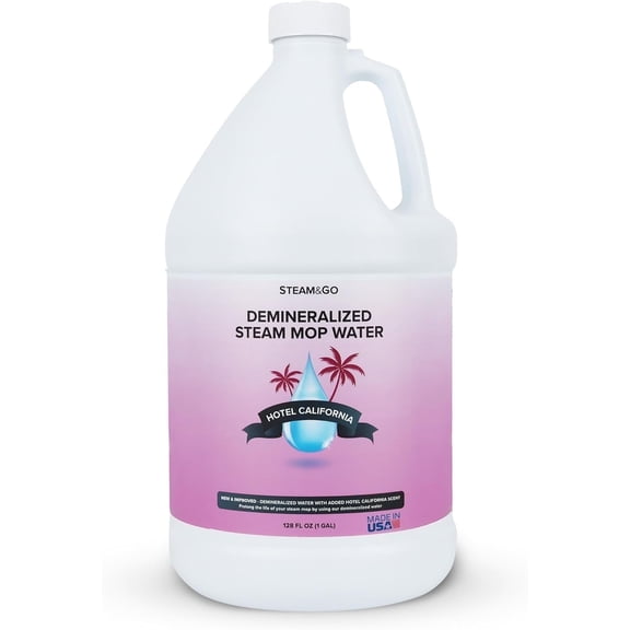 Steam & Go Surface Cleaner & Dimineralized Water for Steam Mop, Hotel California Scent, 1 Gallon