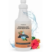STEAM AND GO Demineralized Water Floor Cleaner Solution for Steam Mops, Tropical Bloom, 32 fl oz