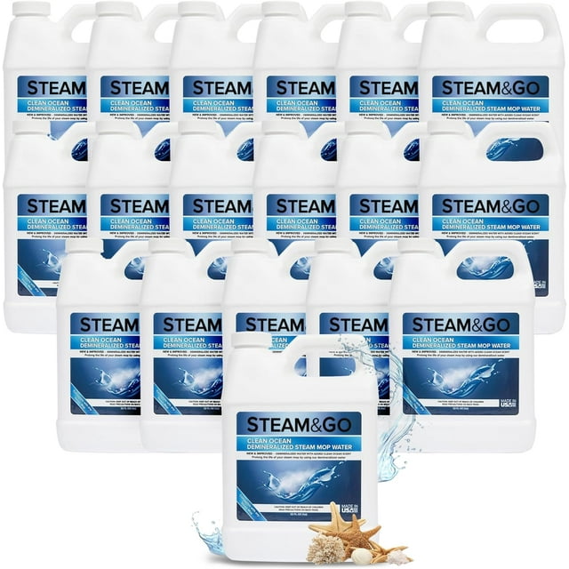 Steam & Go Demineralized Water for Steam Mop Scented Floor Cleaner