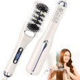 thumbnail image 1 of Steam Hair Straightener Brush - 4-in-1 13 Temperatures Straightening Comb - 3s Fast Heating, Nourish, Prevent Scalp Burn, Hair Protection, for Home Use and Travel, Gift for Women Grey C82, 1 of 1