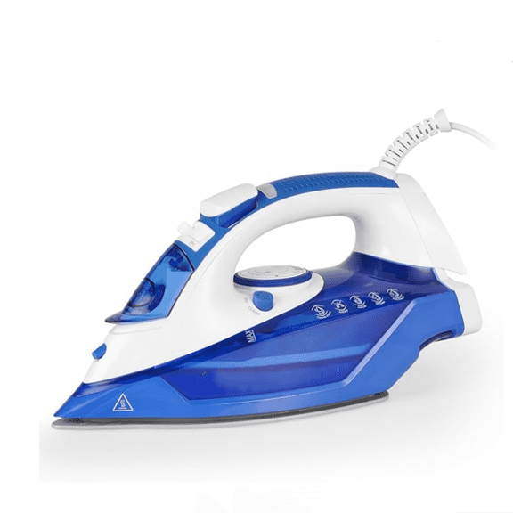 Steam Iron for Clothes, 1500W Clothes Iron with 3-Way Auto-Off, Non-Stick Ceramic Soleplate, Iron for Clothes with 11.84oz Water Tank, Self-Cleaning, Anti-calc, White