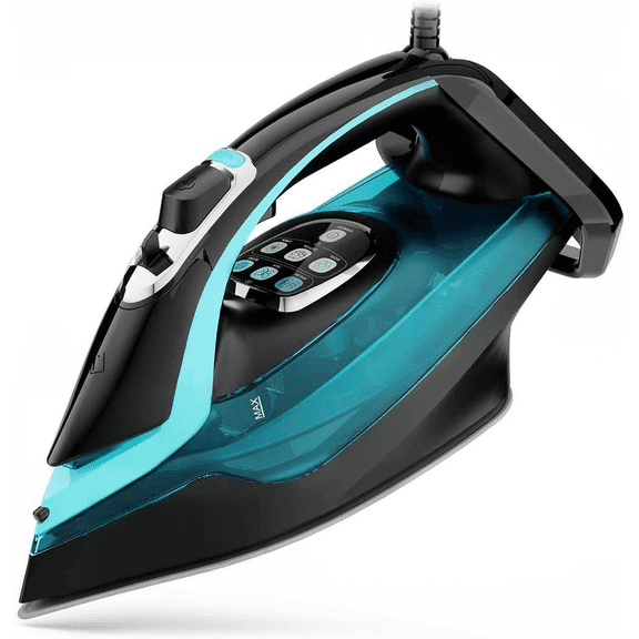 Steam Iron with Digital Temperature Control and LED Display, 1750W, Ceramic Soleplate, Adjustable Steam, Self-Clean, Anti-Calc, Anti-Drip, Auto Shut-Off